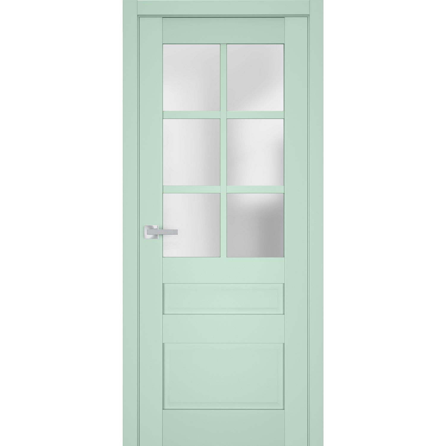 Interior Solid French Door Veregio Oliva With Frosted Glass