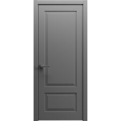 Modern Wood Interior Door with Hardware | Majestic 9003 Painted Grey | Single Panel Frame Trims | Bathroom Bedroom Sturdy Doors - 16" x 78"