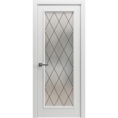 Modern Wood Interior Door with Hardware | Majestic 9005 Painted Pure White | Single Panel Frame Trims | Bathroom Bedroom Sturdy Doors - 16" x 78"