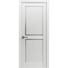 Modern Wood Interior Door with Hardware | Riviera 9026 White Chestnut | Single Panel Frame Trims | Bathroom Bedroom Sturdy Doors - 16" x 78"
