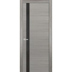 Solid Interior French | Planum 0440 Grey Ash | Single Regular Panel Frame Trims Handle | Bathroom Bedroom Sturdy Doors 