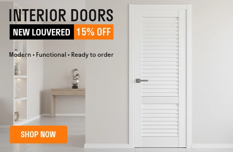 NEW! Louvered Interior Doors — 15% OFF
