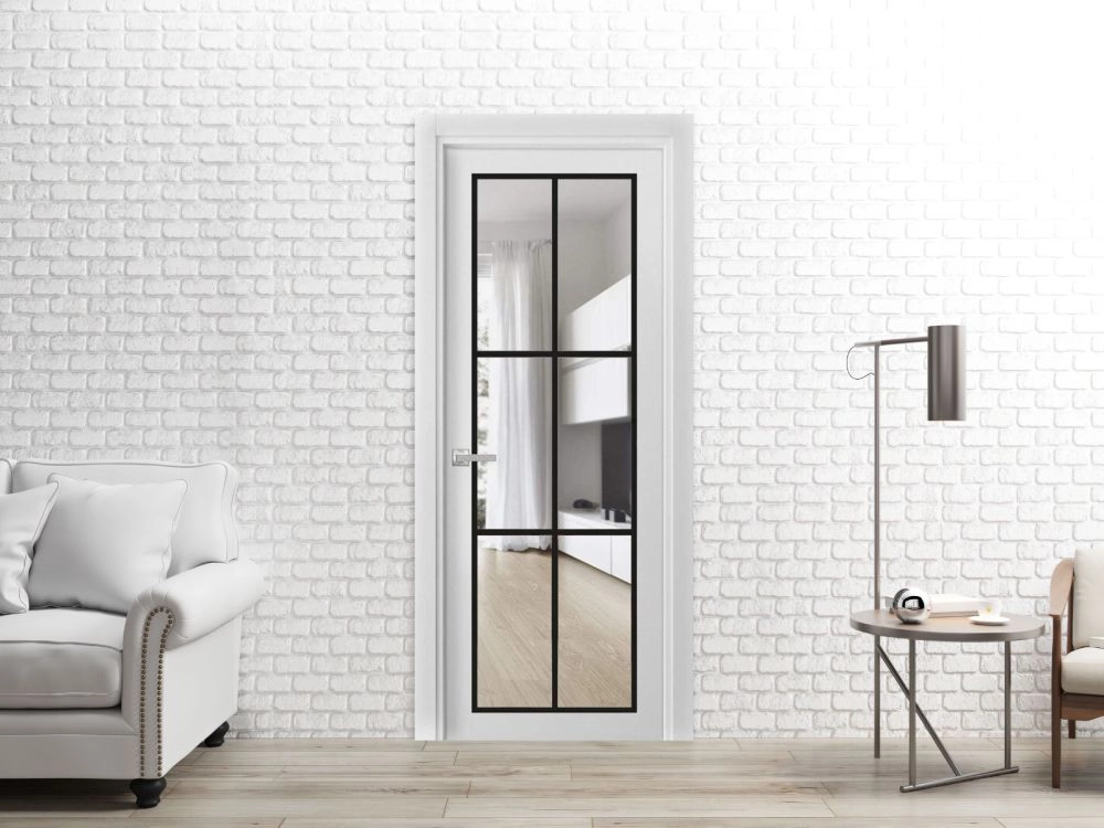 Interior Door Lucia 2366 18 x 80 White | Sarto Doors
