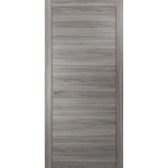 Planum 0010 Interior Modern Flush Wood Door Ginger Ash with Frames Trims Hardware