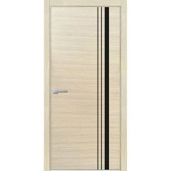 Modern Wood Interior Door with Hardware | Planum 0011 Natural Veneer and Aluminum Strips | Single Panel Frame Trims | Bathroom Bedroom Sturdy Doors