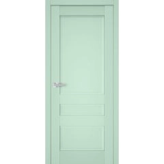 Interior Solid French Door | Veregio 7411 Oliva | Single Regular Panel Frame Trims Handle | Bathroom Bedroom Sturdy Doors 