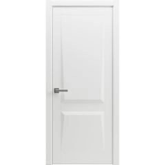 Modern Wood Interior Door with Hardware | Majestic 9010 Painted White | Single Panel Frame Trims | Bathroom Bedroom Sturdy Doors - 16" x 78"