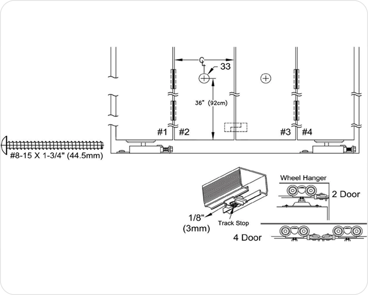 Attach knobs