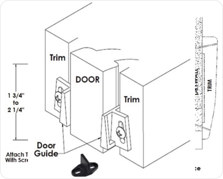 Install door guides