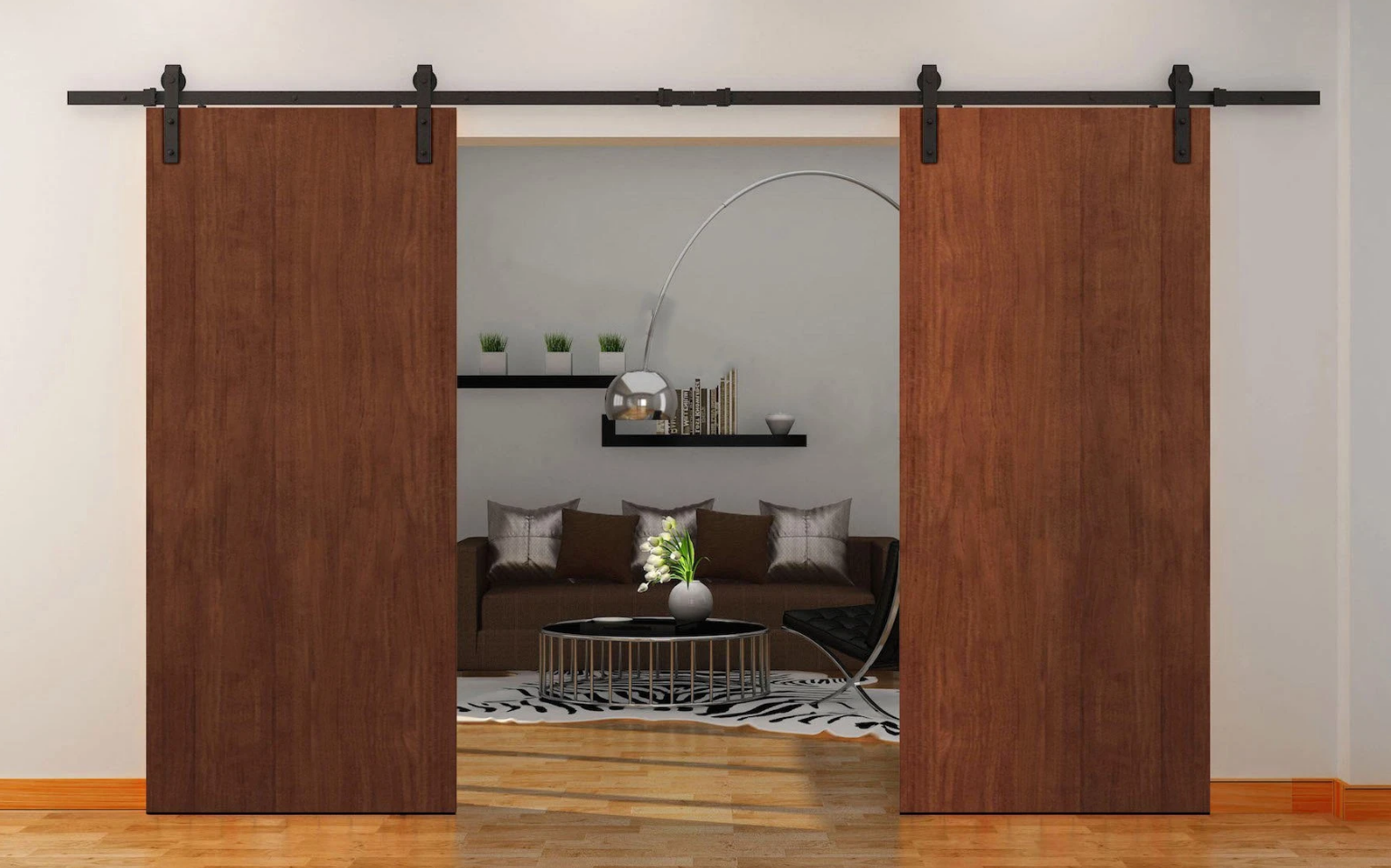 Interior Double Barn Doors In Stock